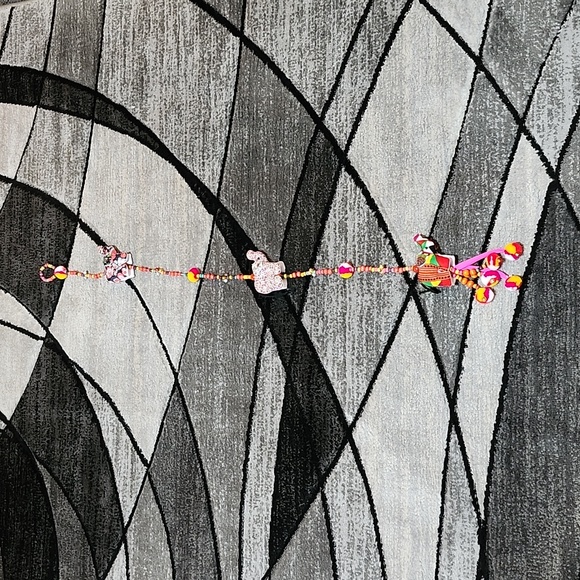 GOOD FORTUNE ELEPHANT BEADED HANGING WALL WINDOW DOOR DECOR - Picture 8 of 11